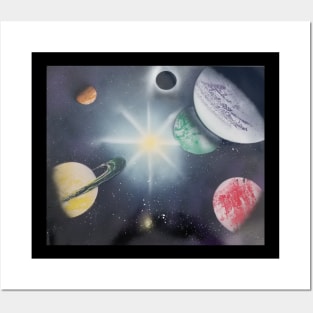 Space solar system Posters and Art